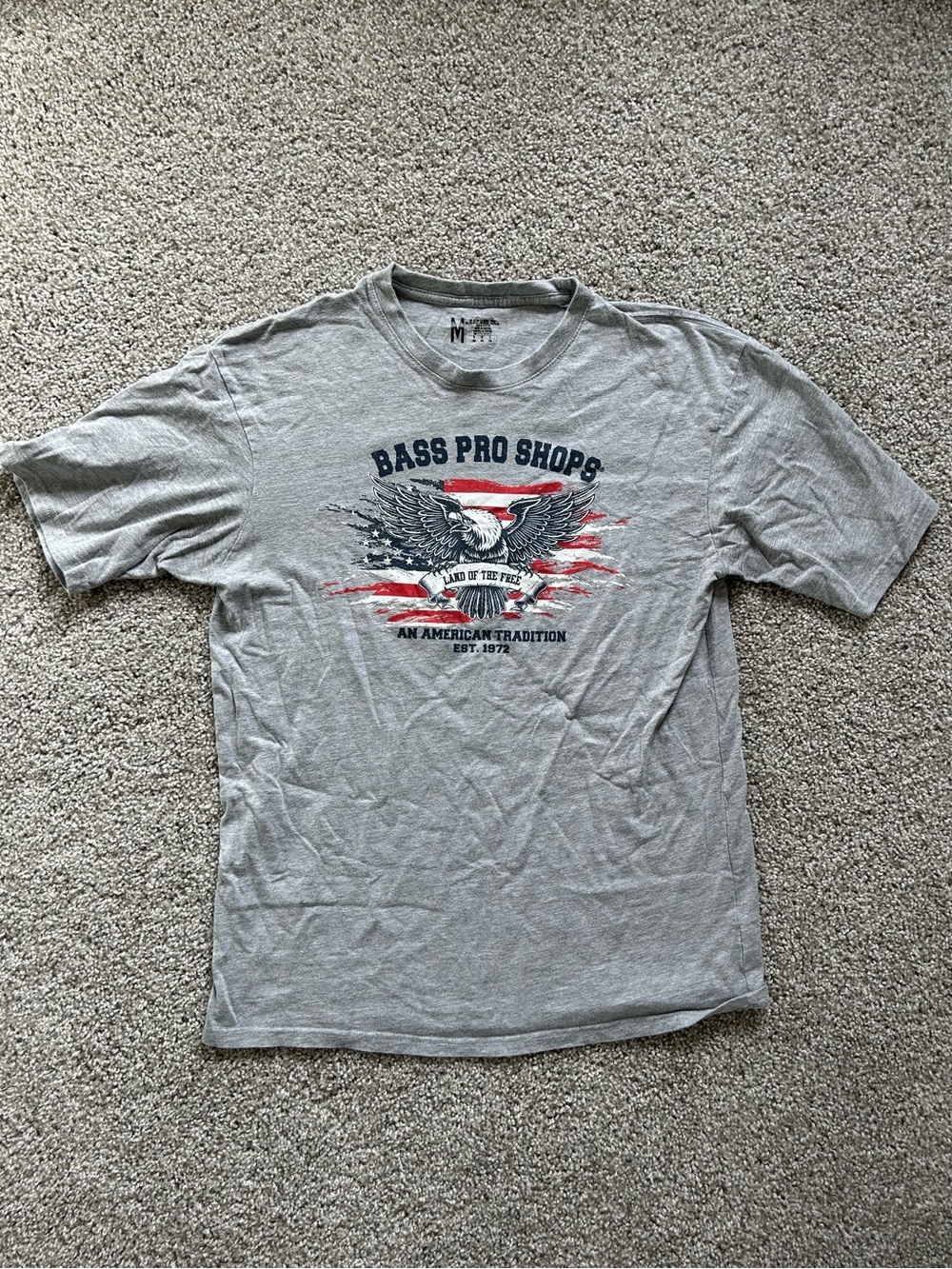 gray bass pro tee